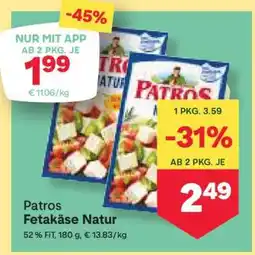 MPreis Patros Fetakäse Natur Angebot