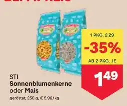MPreis STI Sonnenblumenkerne oder Mais Angebot