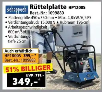 Norma Rüttelplatte HP1200S Angebot