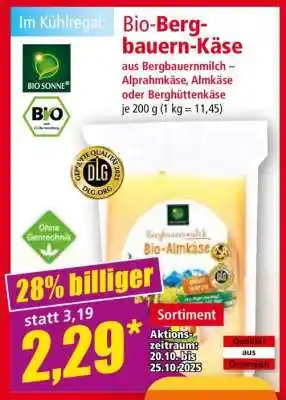 Norma Bio-Bergbauern-Käse Angebot