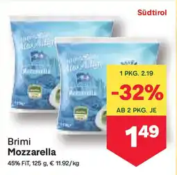 MPreis Brimi Mozzarella Angebot