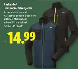 Lidl Parkside Herren Softshelljacke Angebot