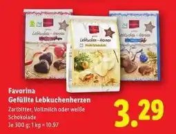 Lidl Favorina Gefüllte Lebkuchenherzen Angebot