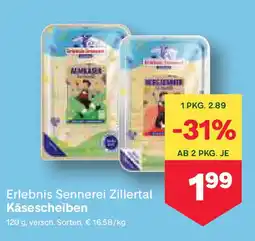 MPreis Käsescheiben Angebot