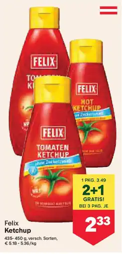 MPreis Felix Ketchup Angebot