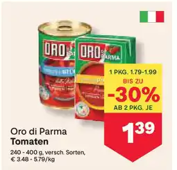 MPreis Oro di Parma Tomaten Angebot
