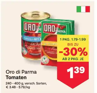 MPreis Oro di Parma Tomaten Angebot
