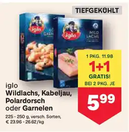 MPreis Wildlachs, Kabeljau, Polardorsch oder Garnelen Angebot