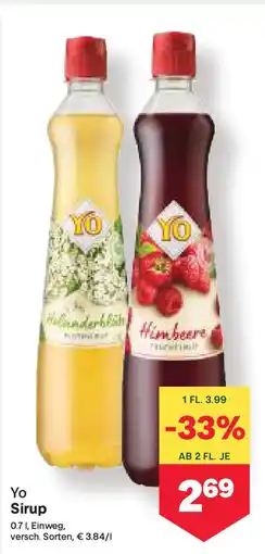 MPreis Yo Sirup Angebot