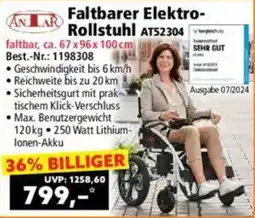 Norma Faltbarer Elektro- Rollstuhl Angebot