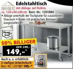 Norma Edelstahltisch Angebot
