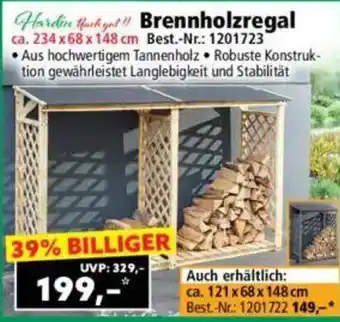 Norma Brennholzregal Angebot