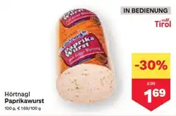MPreis Hörtnagl Paprikawurst Angebot