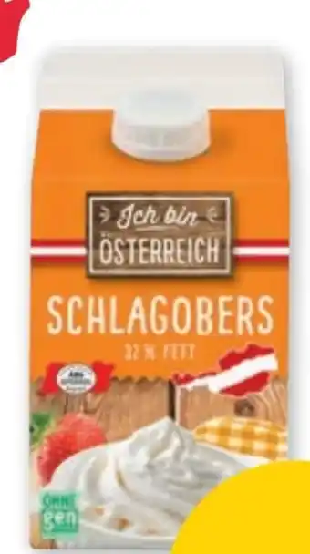 PENNY Ich bin Österreich Schlagobers Angebot