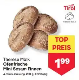 MPreis Ofenfrische Mini Sesam Finnen Angebot