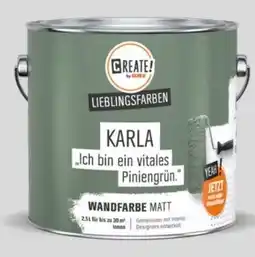 OBI Create! by OBI Lieblingsfarben Wandfarbe Karla Angebot