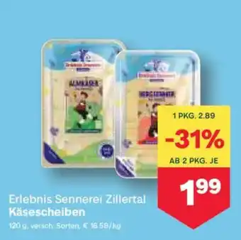 MPreis Käsescheiben Angebot