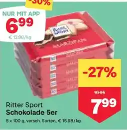 MPreis Ritter Sport Schokolade Angebot