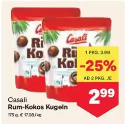 MPreis Casali Rum-Kokos Kugeln Angebot