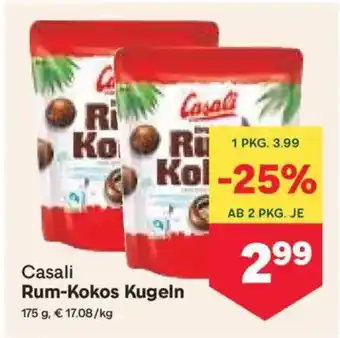 MPreis Casali Rum-Kokos Kugeln Angebot