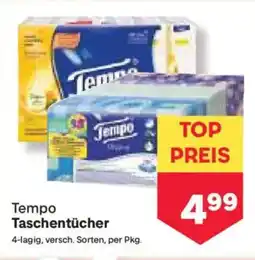 MPreis Tempo Taschentücher Angebot