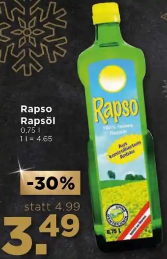 Unimarkt Rapso Rapsöl 0,75 Liter Angebot