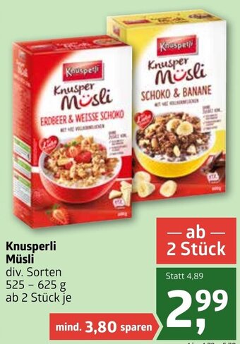 ADEG Knusperli Müsli 525-625 g Angebot