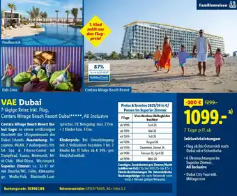Lidl Reisen VAE Dubai Angebot
