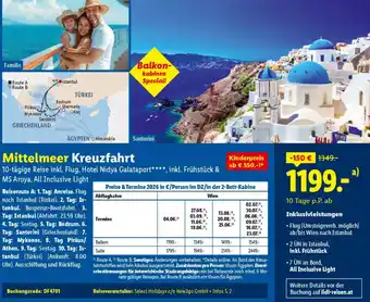 Lidl Reisen Mittelmeer Kreuzfahr Angebot