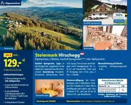 Lidl Reisen Steiermark Hirschegg Angebot