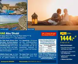 Lidl Reisen VAE Abu Dhabi Angebot