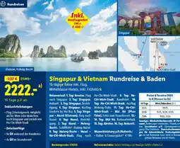 Lidl Reisen Singapur & Vietnam Rundreise & Baden Angebot