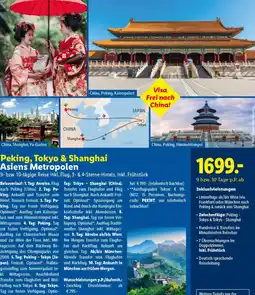 Lidl Reisen Peking, Tokyo & Shanghai Asiens Metropolen Angebot