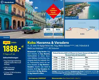 Lidl Reisen Kuba Havanna & Varadero Angebot
