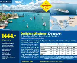 Lidl Reisen Östliches Mittelmeer Kreuzfahrt Angebot