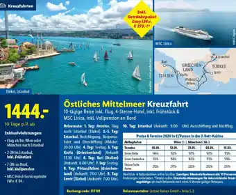 Lidl Reisen Östliches Mittelmeer Kreuzfahrt Angebot
