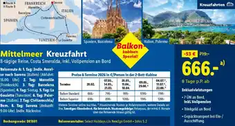 Lidl Reisen Mittelmeer Kreuzfahrt Angebot