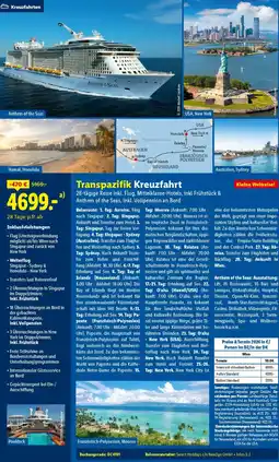 Lidl Reisen Transpazifik Kreuzfahrt Angebot
