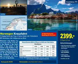 Lidl Reisen Norwegen Kreuzfahrt Angebot
