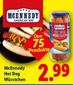 Lidl McEnnedy Hot Dog Würstchen Angebot