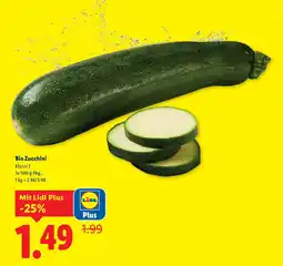 Lidl Bio Zucchini Angebot
