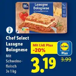 Lidl Chef Select Lasagne Bolognese Angebot