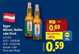 Lidl Egger Märzen, Radler oder Zisch Angebot