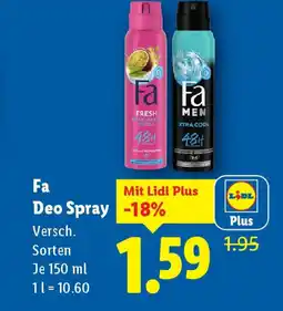 Lidl Fa Deo Spray Angebot