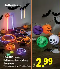 Lidl LIVARNO home Halloween Knicklichter/ lampions Angebot