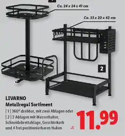 Lidl Livarno home metallregal sortiment Angebot