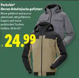 Lidl Herren Arbeitsjacke gefüttert Angebot