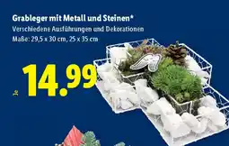 Lidl Grableger mit Metall und Steinen Angebot