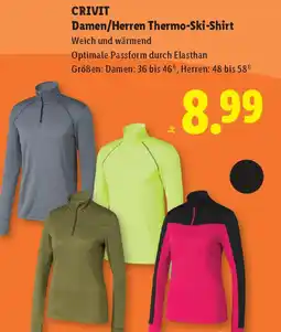 Lidl Damen/Herren Thermo Ski Shirt Angebot