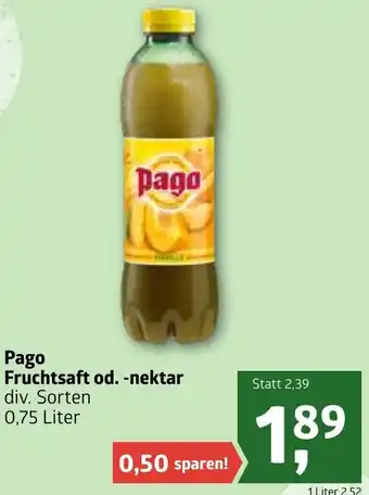 ADEG Pago Fruchtsaft Od. Nektar Angebot